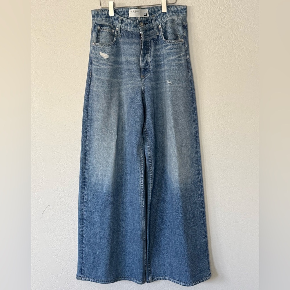 Rag&bone Miramar Softie , cotton Terry Jean. Wideleg. 30inseam, size 27.